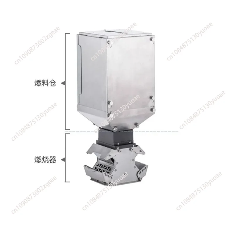 New pellet fuel bunker burner, large pellet fuel bunker outdoor camping stove