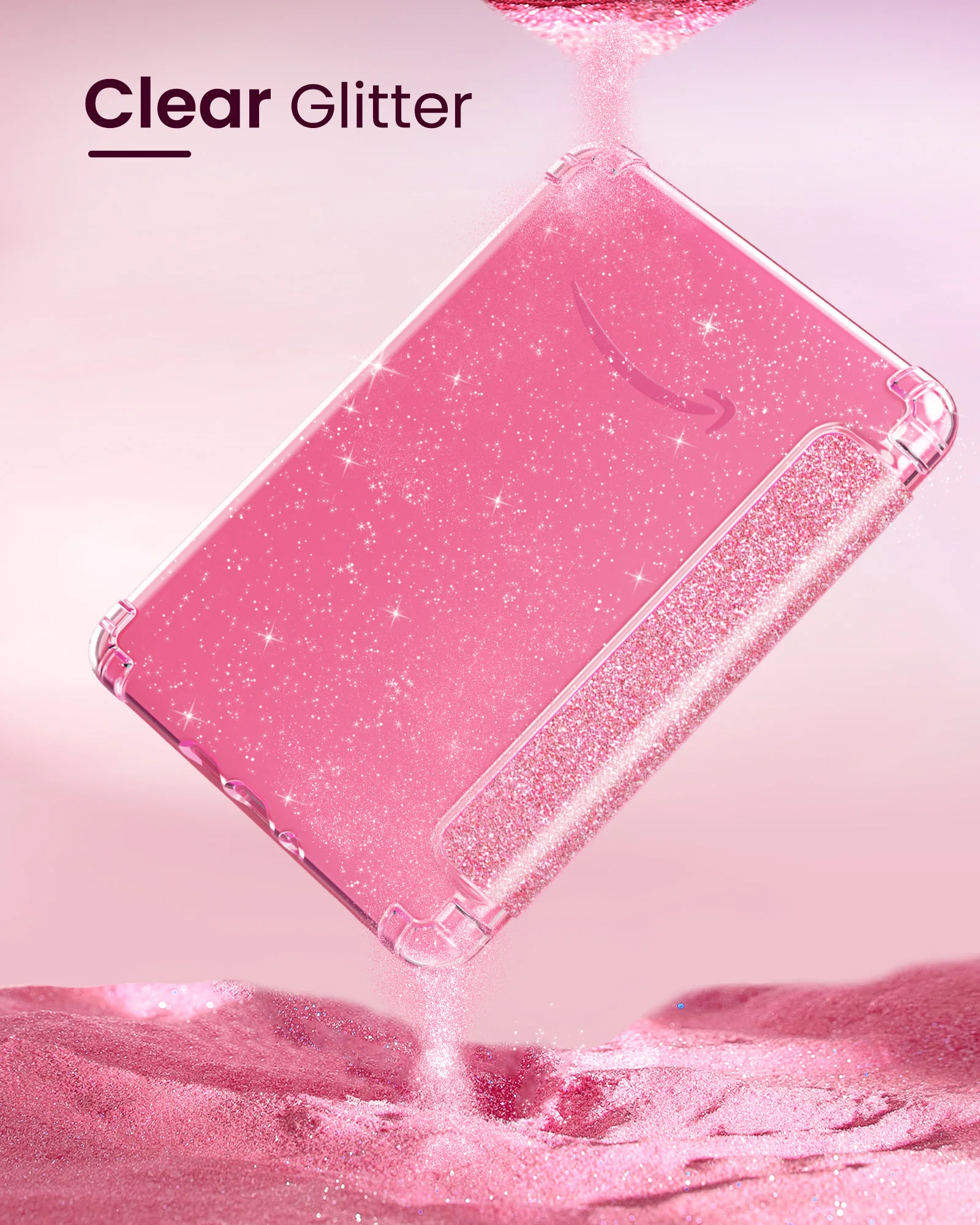 Etui z błyszczącego TPU na Kindle Paperwhite 12. generacji 2024, 7 cali, cienkie, przezroczyste, miękkie, elastyczne, ochronne, z funkcją automatycznego budzenia/usypiania. — zdjęcie produktu 3