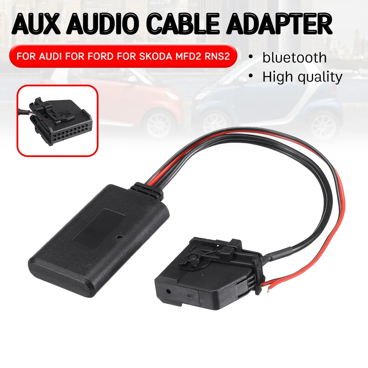 bluetooth Aux Receiver Cable Adapter for Volkswagen for 18 Pin Head Unit Wireless Aux Module for Audi RNS2 MFD2 CD Host