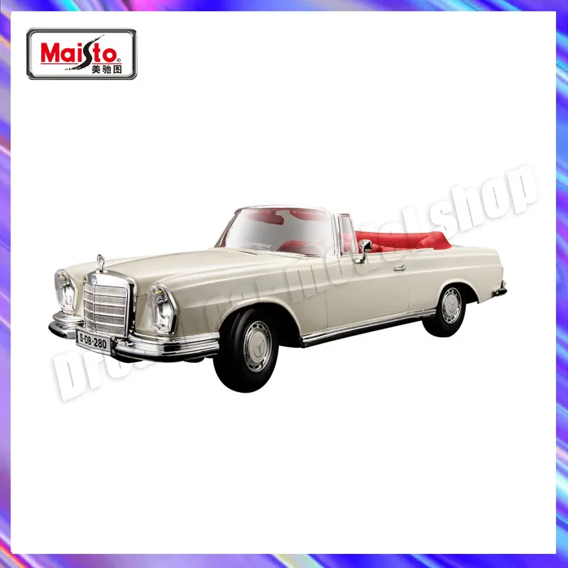 

1:18 Maisto Mercedes-Benz 280SE Alloy Die-Cast Model Car Collectible - Classic Design & Premium Finish