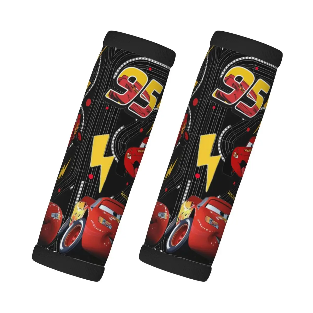 

Custom Lightning McQueen 2 Pcs Luggage Handle Wrap Soft Grip Handle Cover Manga Car Handle Grip Neoprene Luggage Door Handle