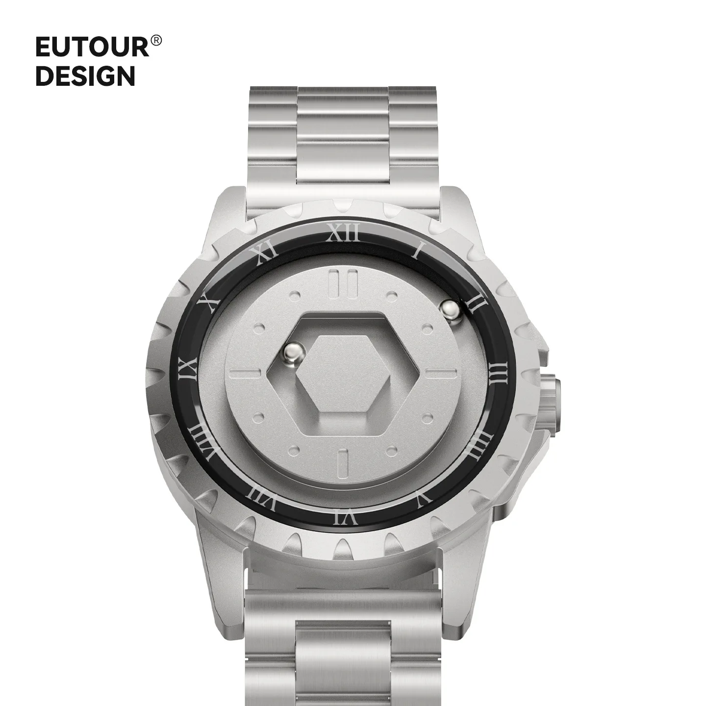 

EUTOUR Creative Magnet Watch for Men Magnetic Pointer Quartz Movement Business Silicone Strap Relogio Masculine Free Concept