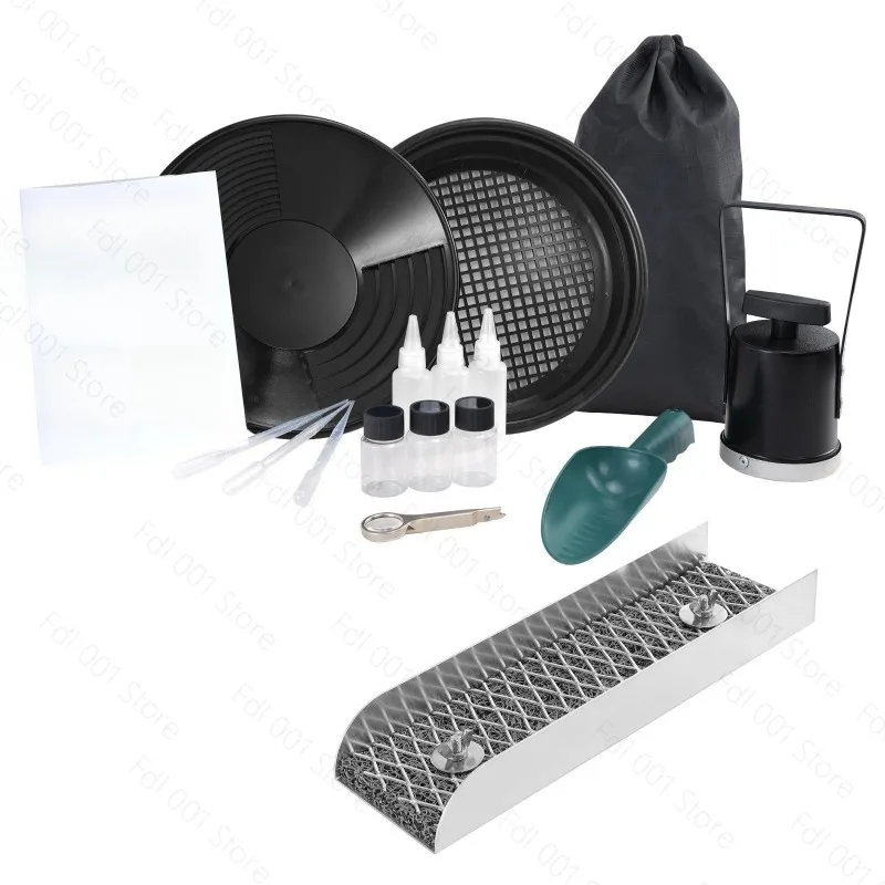 Portable Mini Sluice Box Gold Panning Set Multi‑function Waterproof Gold Prospecting Chute Kit