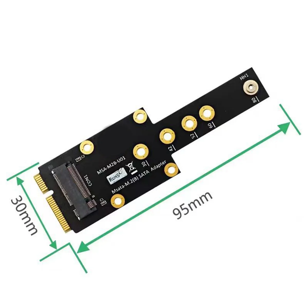 AT87-MSATA to NGFF KEY B SSD Adapter Card NEW M.2 KEY B L to MINI PCIE Multi-Function Module