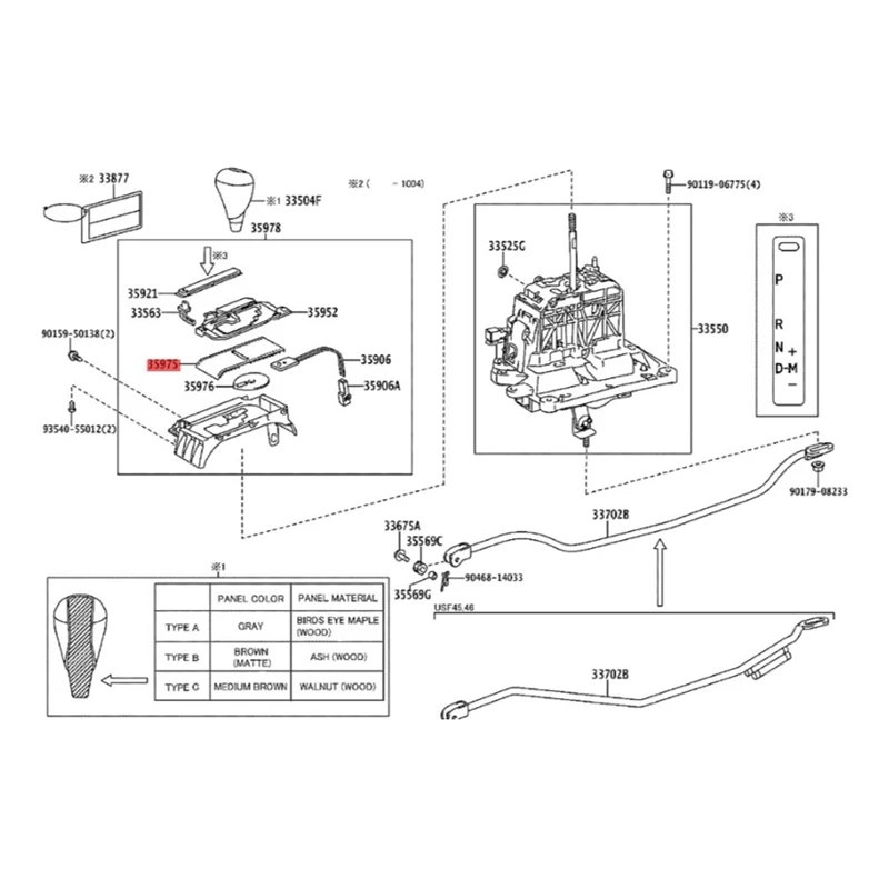 

Shifter Slider Lever Panel 35975-50040 Car Accessories Black Plastic For Toyota Lexus LS460L 600HL 2006-2012