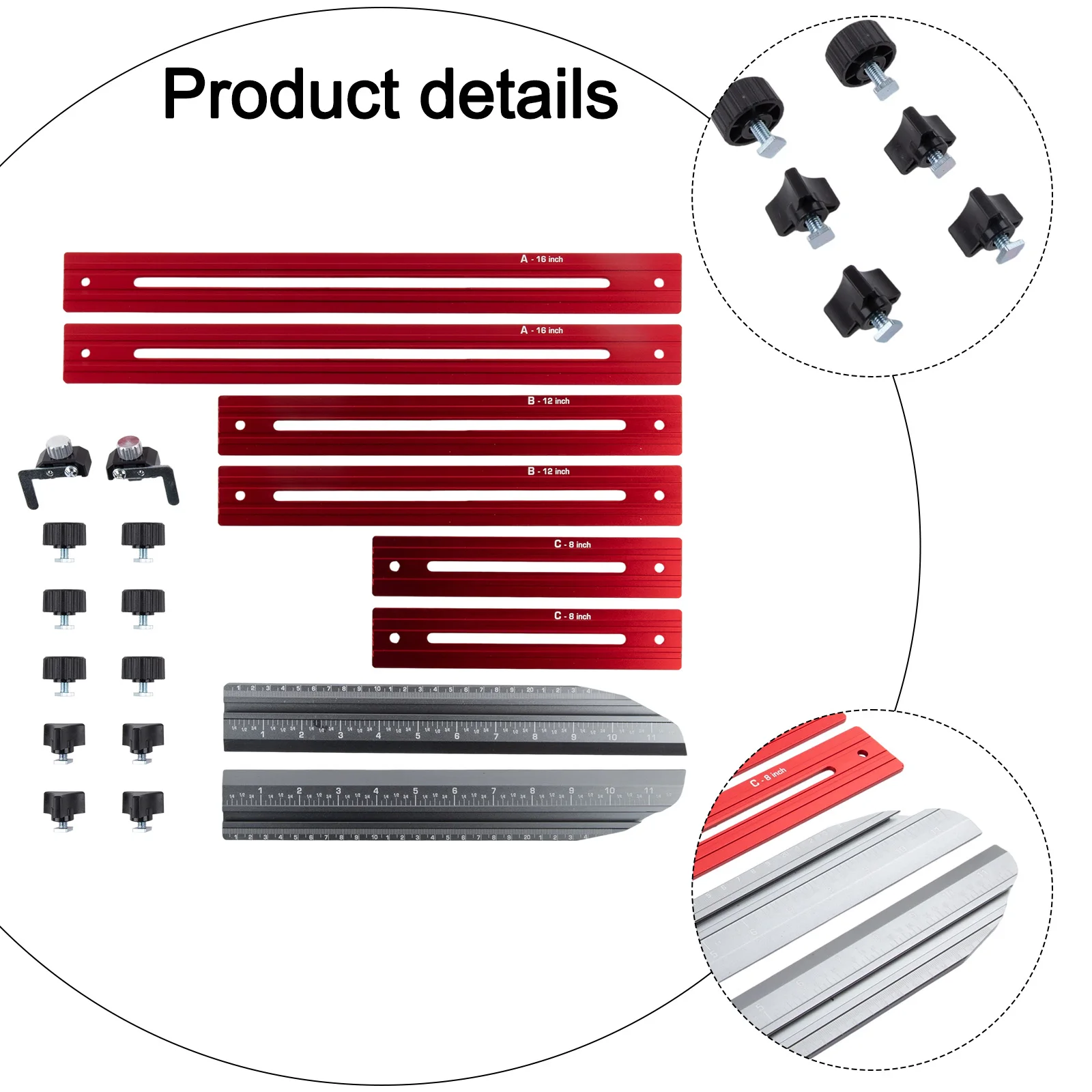 

Aluminum Tool Measuring Tool Lightweight Construction Modular Design Stair Measuring Tool As Shown In The Figure