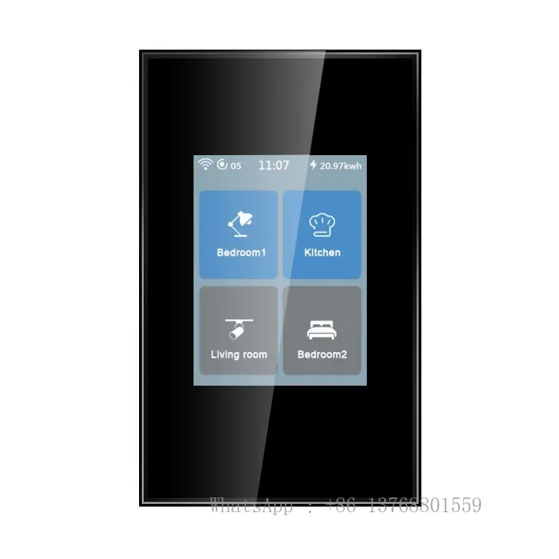 Factory Direct Sale Tuya Zigbee Smart Home 4 Gang Smart Light Switch APP Remote Control, Google Home / Alexa/ Siri Voice Control