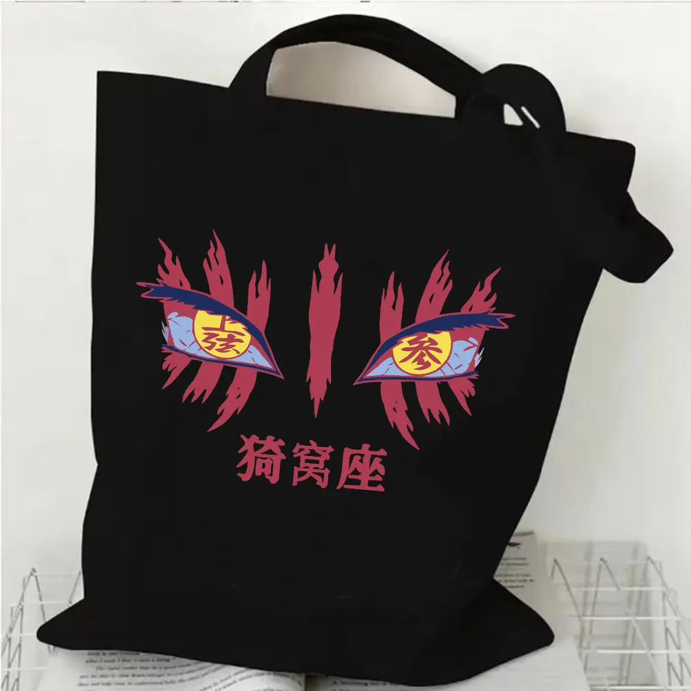 

Demon Slayer Infinity Castle Akaza Графическая сумка для покупок Холщовая сумка-шоппер для девочек Harajuku Сумки на плечо
