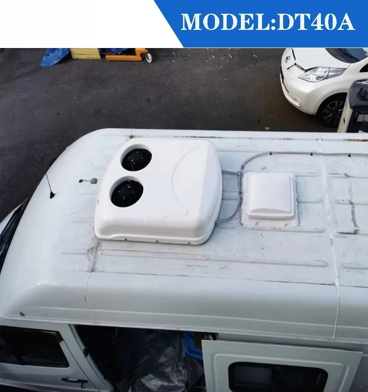مكيف هواء سقف 12 فولت تبريد 15500 وحدة حرارية بريطانية مناسب لمقطورات حافلة متنقلة RVs شاحنة تخييم