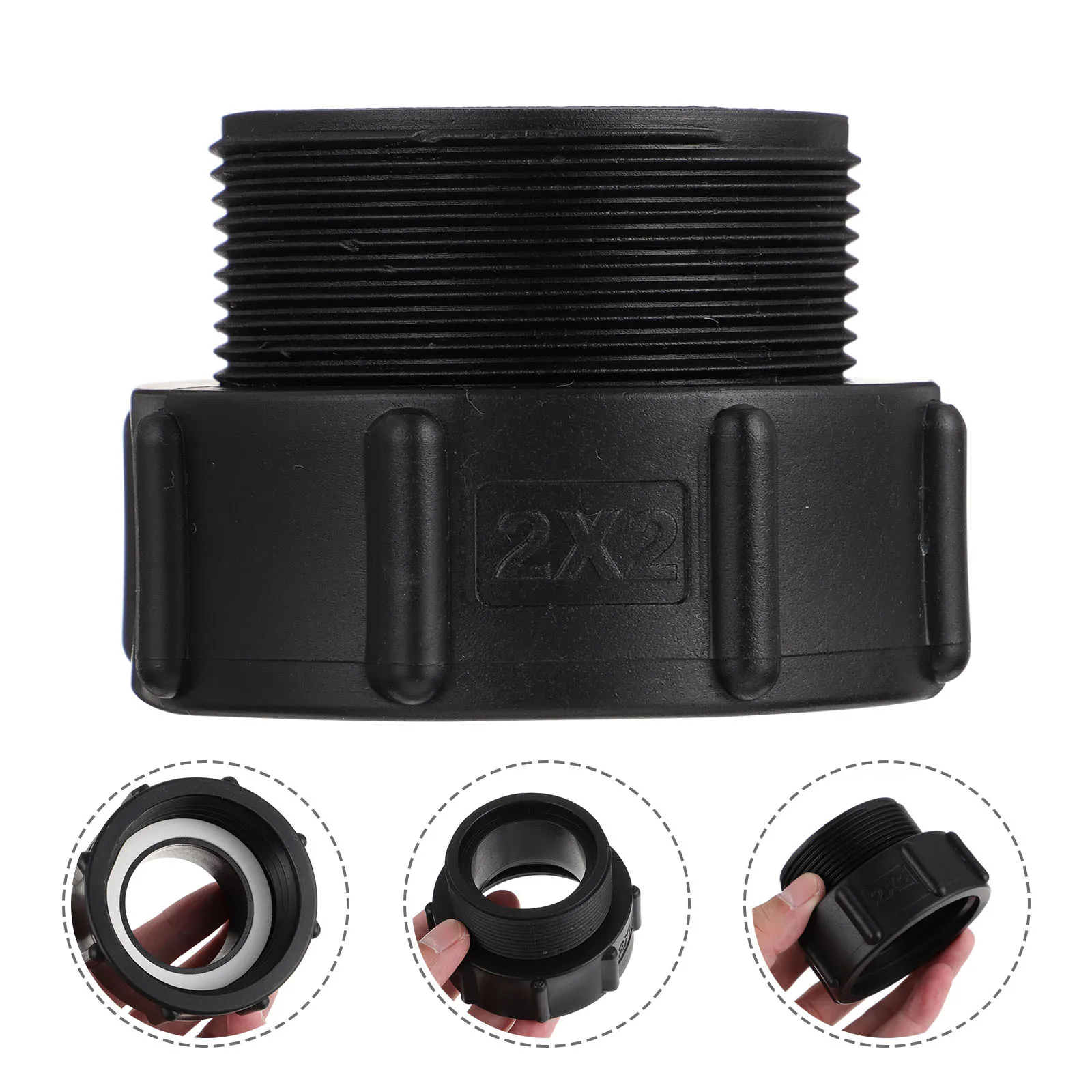 

1Pcs 2 Inch Male Thread Ibc Tank Connector Quick Disconnect Fitting Sturdy Plastic Water Tank Adapter for Hose Accessories