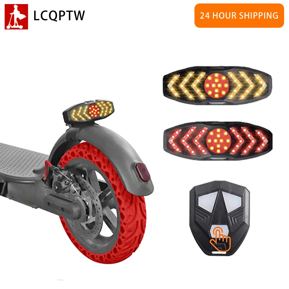 Turning Signal Light For Electric Scooter Xiaomi MI3 M365 1S Pro2 Fender Wireless Remote Control Usb Rechargeable Safe LED Lamp