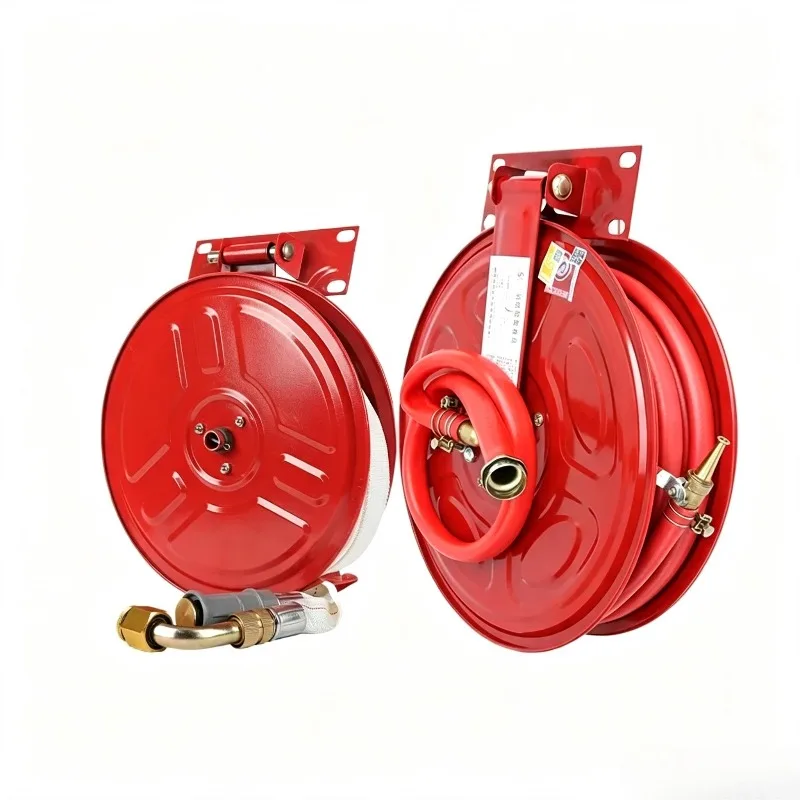 Fire Self-rescue Hose Hose Reel Workshop Fire Hydrant Box Water Dragon 20/25/30 Meters Fire Equipment