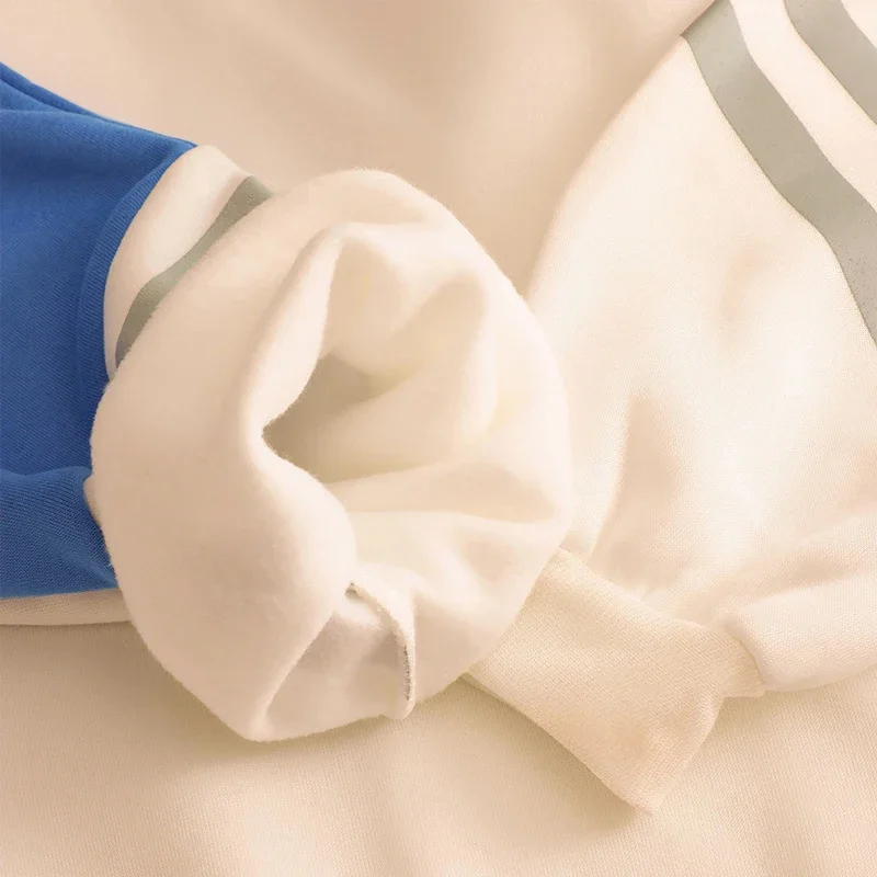 Harjauku Game Gneshin Impact Kawaii Hu Tao هوديس طباعة المرأة حجم كبير البلوز الجمالية المرقعة الأكمام بلوفر شتوي #5