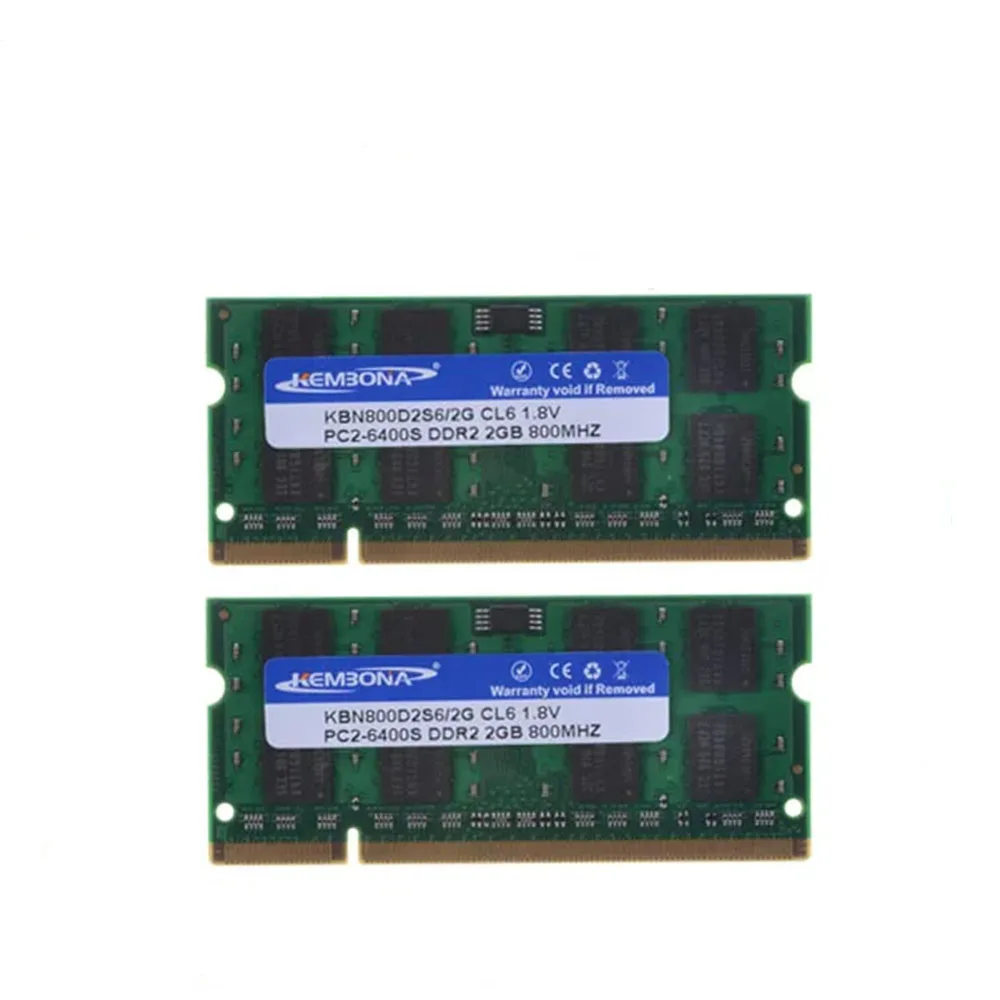 Kembona Gratis Bezorging Promotie Laptop Ddr2 4Gb Kit (2*2Gb) 800Mhz Pc2-6400 Sodimm Laptop So-dimm Notebook