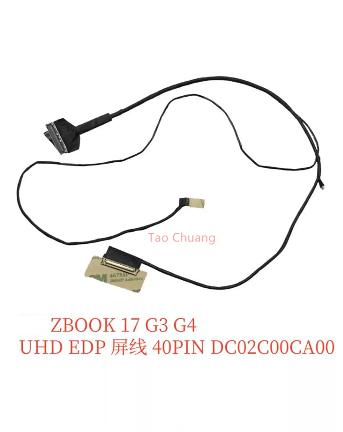 FOR HP ZBOOK 17 G3 G4 APW70 UHD EDP LCD LVDS screen cable 40PIN DC02C00CA00
