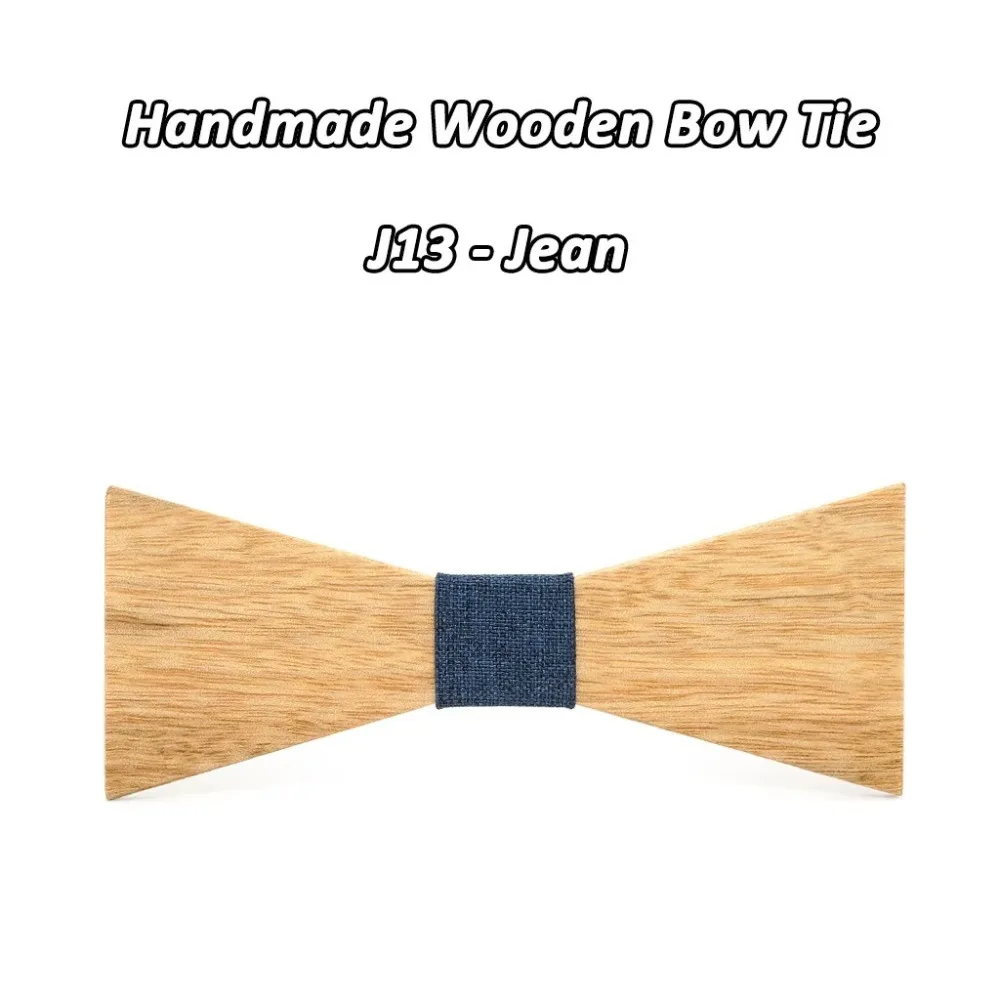 Cocktail Party Man Suit Tie Party Performance Clothing Accessories Bow False Collar Wooden Fashion Geometric Pattern Bow Tie