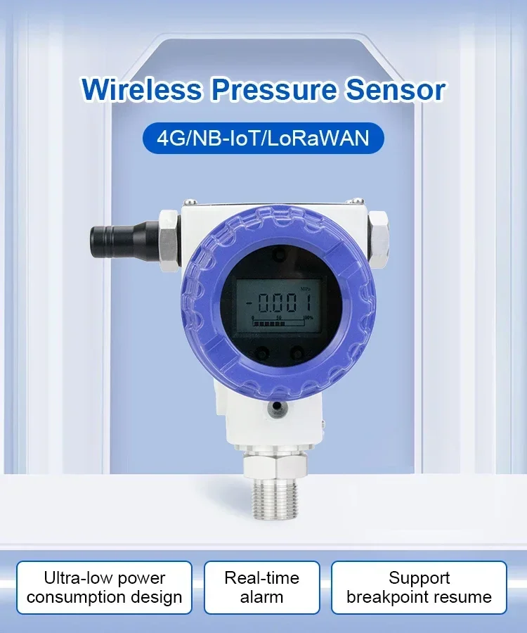

Hot Sale FST100-1101 Firstrate Digital Iot Air Lora Wireless Pressure Sensor With Display