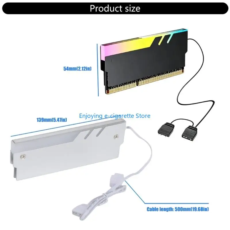 Adressierbarer Beleuchtungs-Metallspreizer für DDR5 DDR4 DDR3 DDR2-Speichermodul Gaming Y4QF – Detail 6