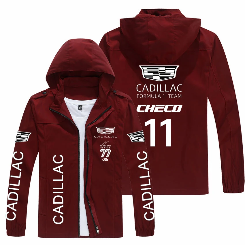 2026 Spring New Cadillac Hooded Jacket Parka Windproof Coat Zipper Best-selling Lightweight Model