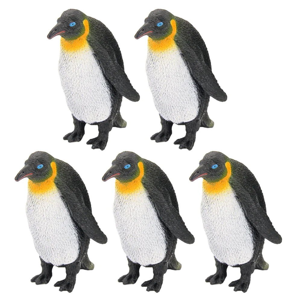 5 ชิ้น Penguin Collection พลาสติก Ocean สัตว์เพนกวินรูปสําหรับเด็กเด็กของเล่นเพนกวินเพนกวินของเล่นตัวเลข