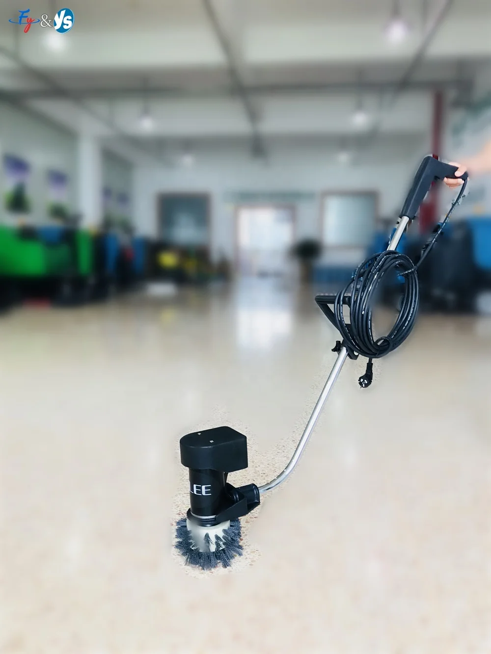 Type6 Washing Epoxy Marble Terrazzo Cement Mat Ceramic Tile Floor Cleaning Machine 765Rpm/min 168mm Brush 120W