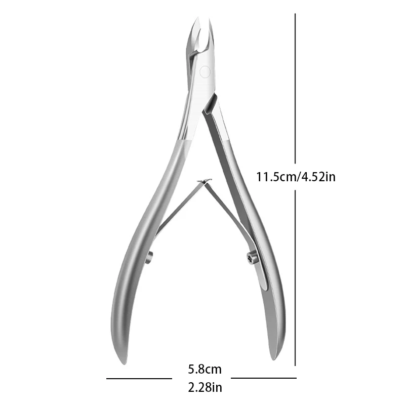 1Pcs Nail Art Cuticle Scissor Nippers Clipper Dead Skin Remover Cut Plier Manicure Stainless Steel Trimming Pedicure Care Tools image 4