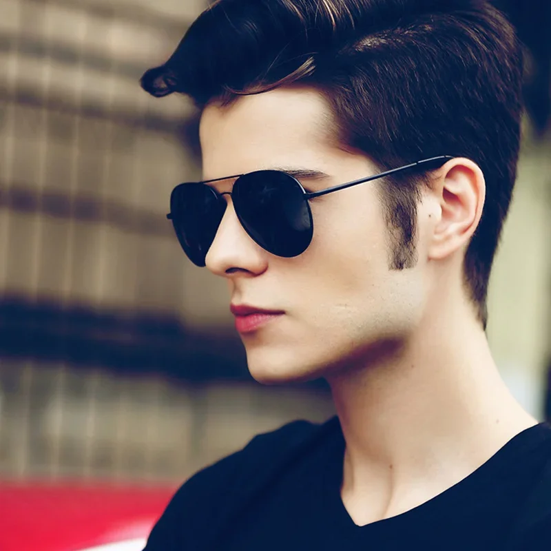 Polarized Sunglasses Men Colored Reflective Sun Glasses for Male Driving Eyewear Black Unisex Pilot Uv400 Gafas De Sol Hombre
