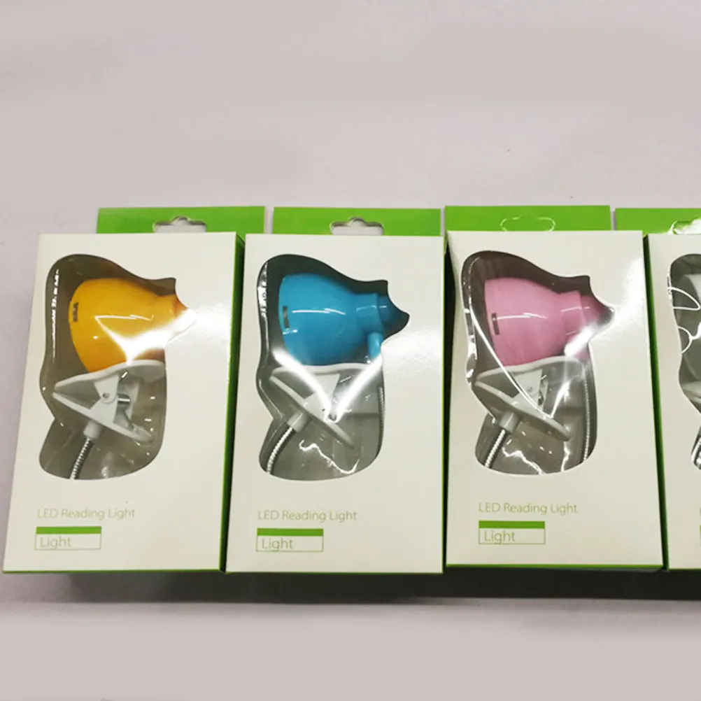 

Настольная лампа-прищепка LED для чтения, защищающая глаза, для учебы и чтения в постели, с гибким кронштейном, портативная, 3 Вт, теплый желтый свет