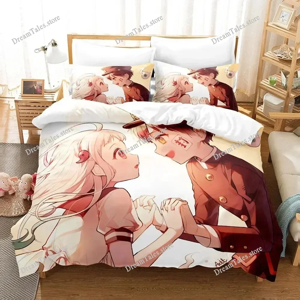 

3D Print Duvet Cover Toilet-bound Hanako-kun Pattern Quilt Covers for Children Single Twin Queen King Bedding Set Home Textile36