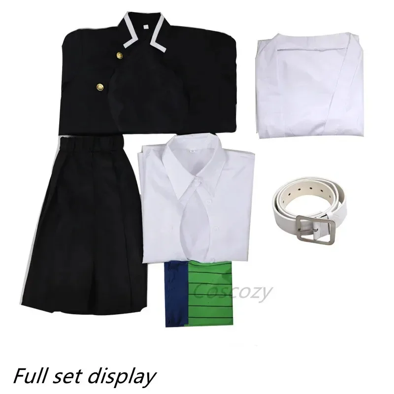 Канродзи Мицури Косплей Костюм Парик Аниме Японское Кимоно Пальто Топ Юбки Чулки Хэллоуин Вечерние Наряды Женщины Девушки Полный Комплект