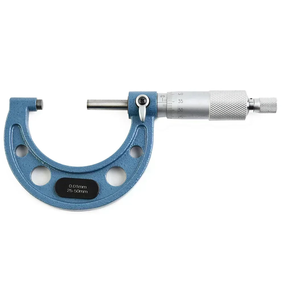 0 01mm Accuracy Outside Diameter Micrometer Group Mechanical Tool with Four Measuring Ranges and Ratchet Mechanism