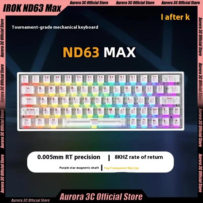 

Irok ND63 Max/ND68 Magnetic Switch Wired Keyboard Mechanical Keyboards RGB E-Sports Custom Pc Gaming Accessory For FPS Valorant