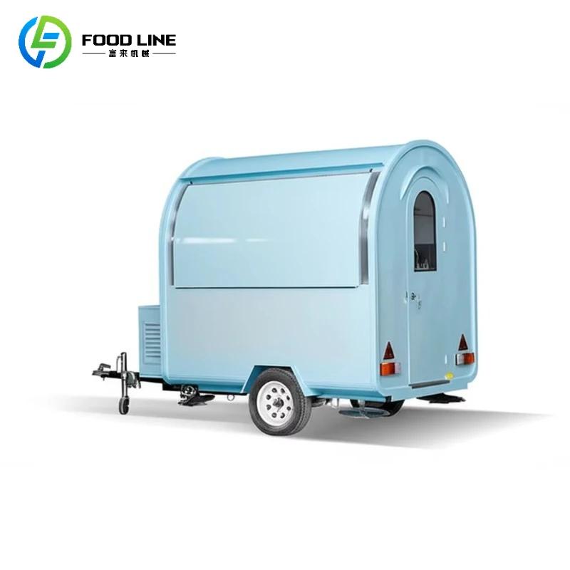 

2025 Modern Style Mobile Food Trailer High Quality Fast Food Kitchen Truck Hot Dog Cart High Quality Customized Food Truck