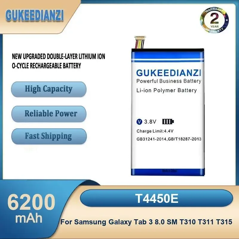 

T4450E 6200 мАч аккумулятор для планшета большой емкости для Samsung Galaxy Tab 3 8,0 SM T310 T311 T315