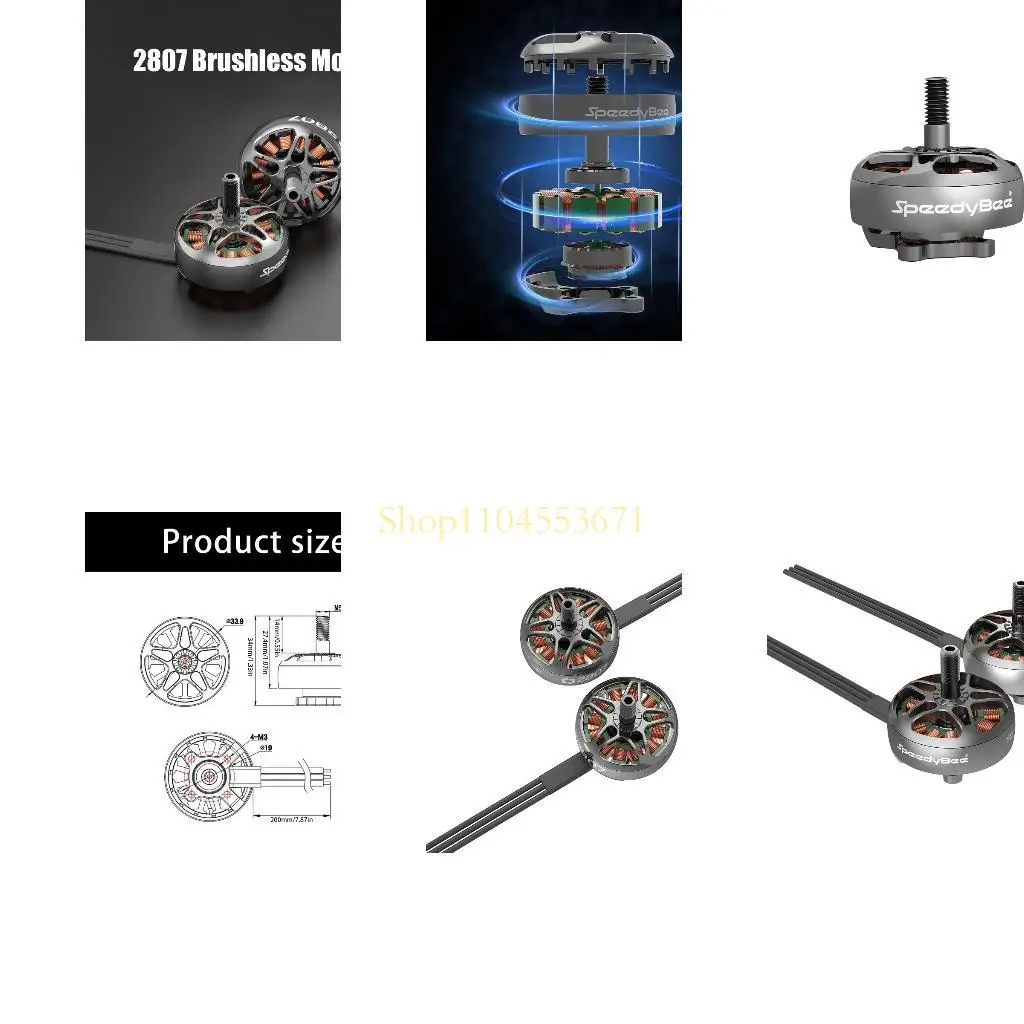 Bestseller 2807-1050KV 6S Bürstenloser Motor, zuverlässige Leistung für professionelle Upgrades