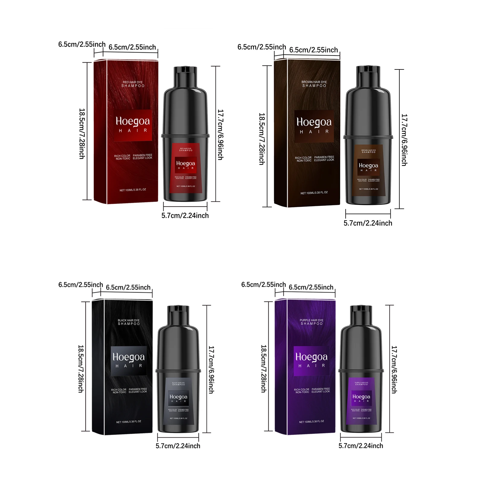 Instant Dye Shampoo DIY Haarfärbemittel Natürliche schwarze Farbe Reparatur Grau Weißes Haar Nicht reizendes Haarfärbeshampoo für Männer Frauen