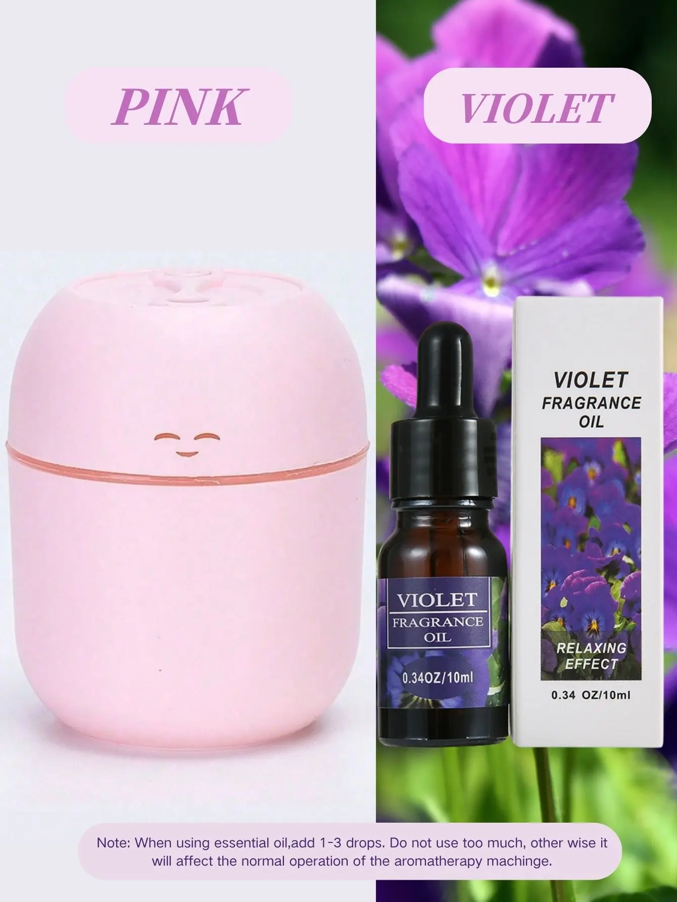 220ML USB Mini Aroma Diffusor Luftbefeuchter mit LED-Licht und Abschaltschutz für Zuhause und Auto, Ultraschall Geräuscharmer Nebelerzeuger – Detail 10