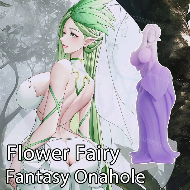 Anime Male Musturbator Toys Flower Fairy Silicone Mastubator for Men Blowjob Real Vagina Sucking Pocket Pussy Adult Products 18