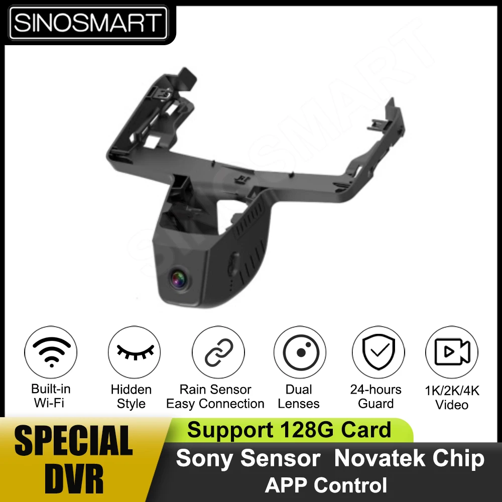 SINOSMART 1080P Novatek Wifi DVR Camera for 2022 BMW X7, i7, 735Li Base Edition etc 2023 SONY IMX307