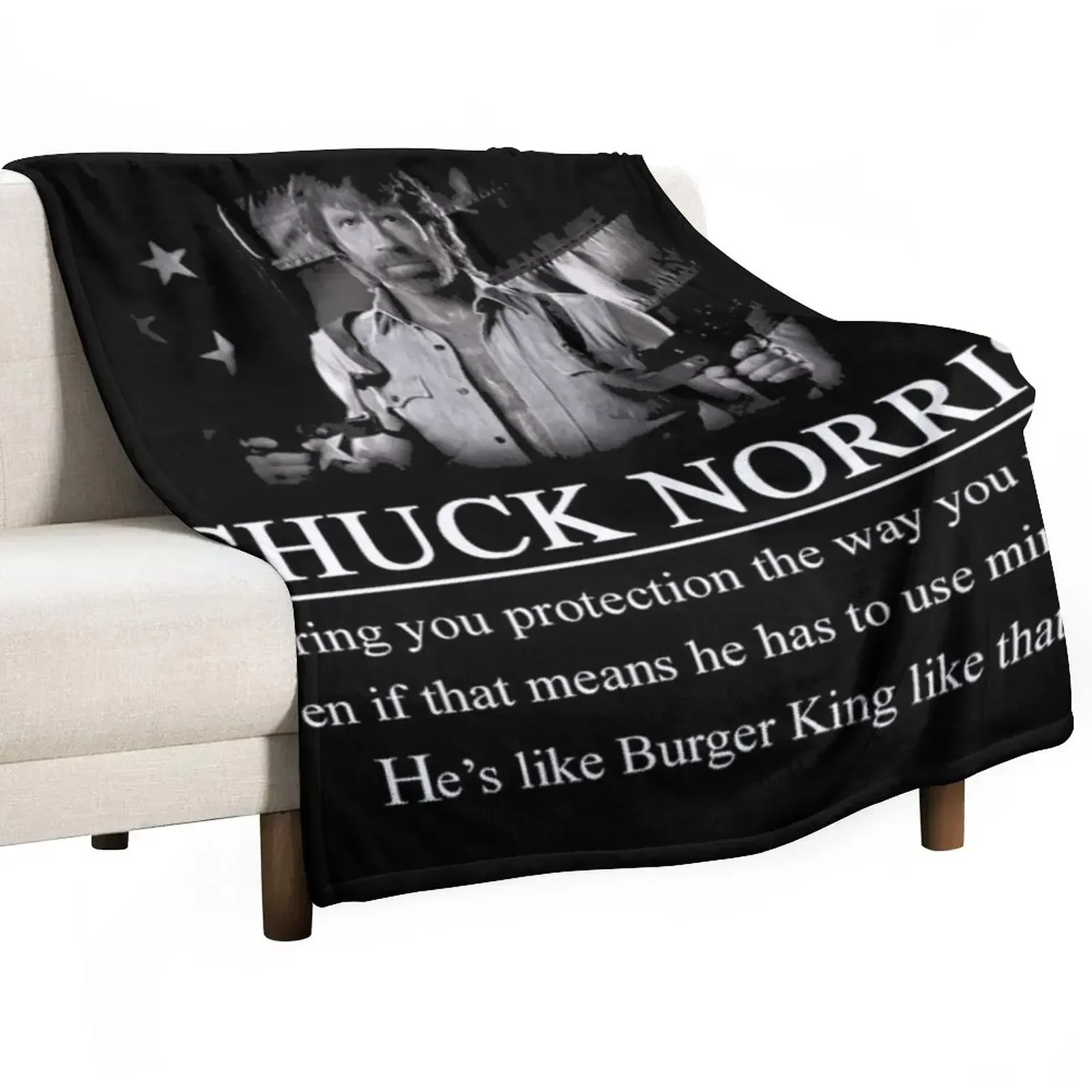 

Chuck Norris Protection Throw Blanket Winter beds christmas decoration Extra Large Throw Blankets