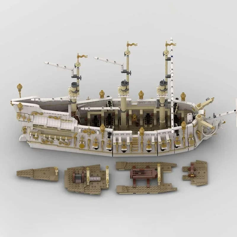 القراصنة فيلم 2025 جديد Moc بنة نموذج عدن الروح السفينة وحدات بنة هدية لعبة أطفال لتقوم بها بنفسك الجمعية مجموعة