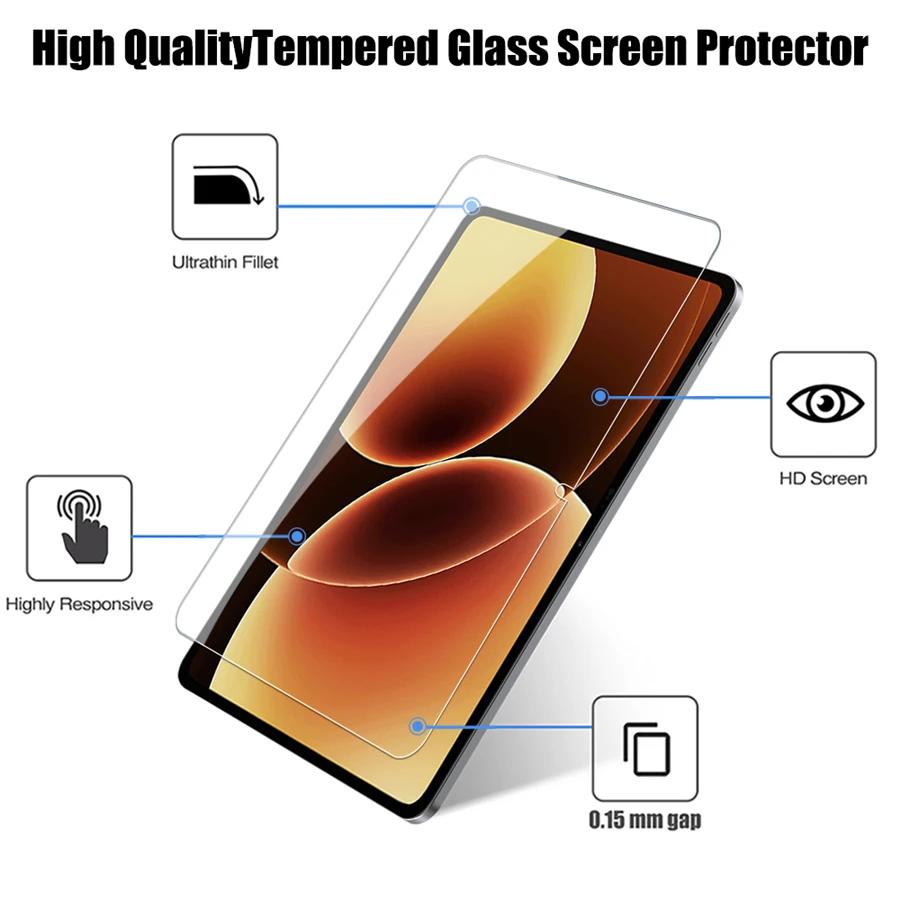 2 Stück für Xiaomi Pad 8 Pro 11.2 Displayschutzfolie aus gehärtetem Glas für Mi Pad 8 Pro 2026 Schutzfolie Zubehör – Detail 3