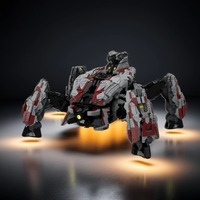 6869PCS Halo Banished Scarab MOC Giant Battle Mech Model Education Building Blocks Gift