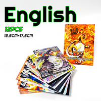Hot classic Pocket 12Pcs English Jumbo Letters Cards Vmax Vstar Gx Arceus Charizard Mewtwo Super Shining Rare Card collect Gifts