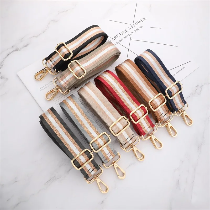 Adjustable Bag Strap Handbag Belt Crossbody Wide Shoulder Bag Strap Pattern Replacement Handles Bag Strap Stripes Accessories