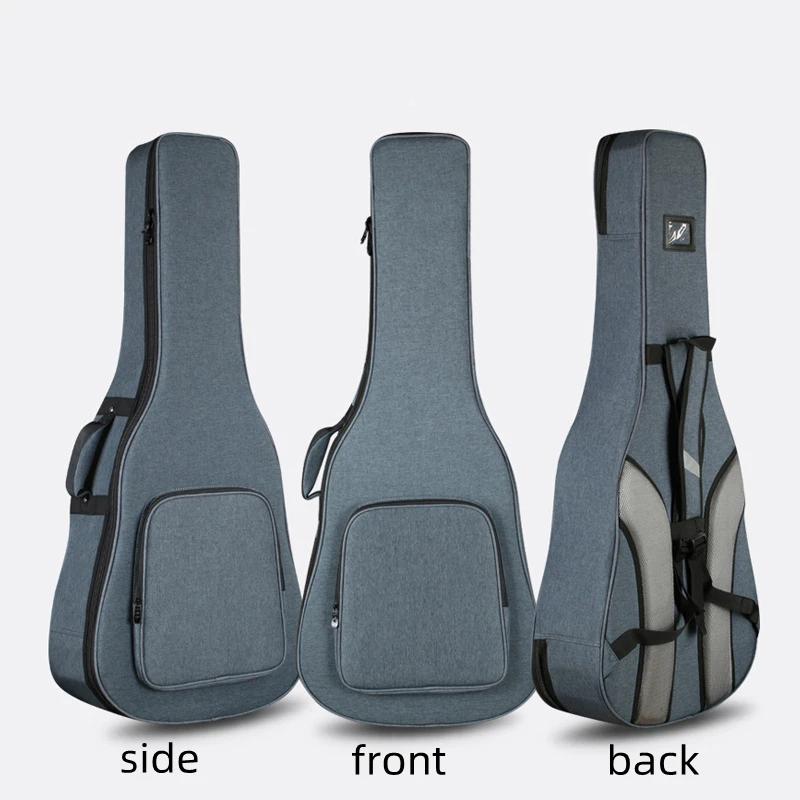 40 41 Inches Acoustic Guitar Case Gery Blue Soft Bag Thicken 30mm 2.1kg Guitarra Accessories Gig