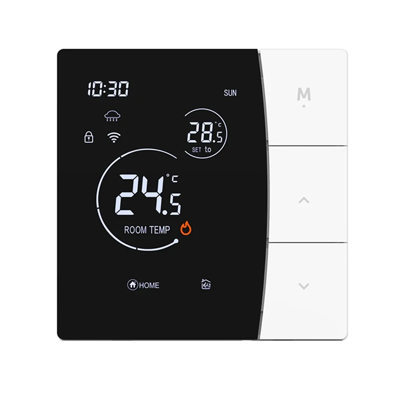 FORC-controlador de termostato Wifi inteligente Compatible con calefacción de suelo de agua con retroiluminación funcionalidad de bloqueo infantil