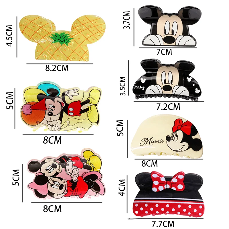 مجموعة مخالب شعر ديزني ميكي وميني مكونة من 7 قطع. احصل على مزاجًا جيدًا كل يوم. إنها إكسسوار شعر متعدد الوظائف