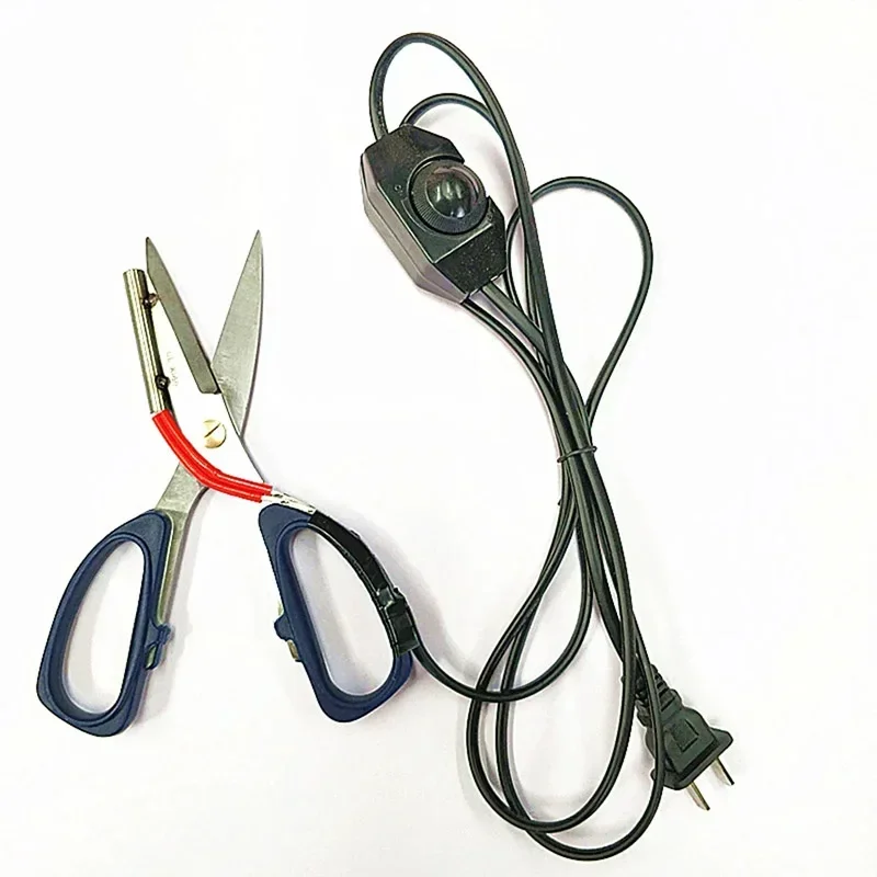 Electric Heating Tailor Scissors Power Hot Shears Heated Scissors with Working Indicator for Cloth Cutting Heat Cutter