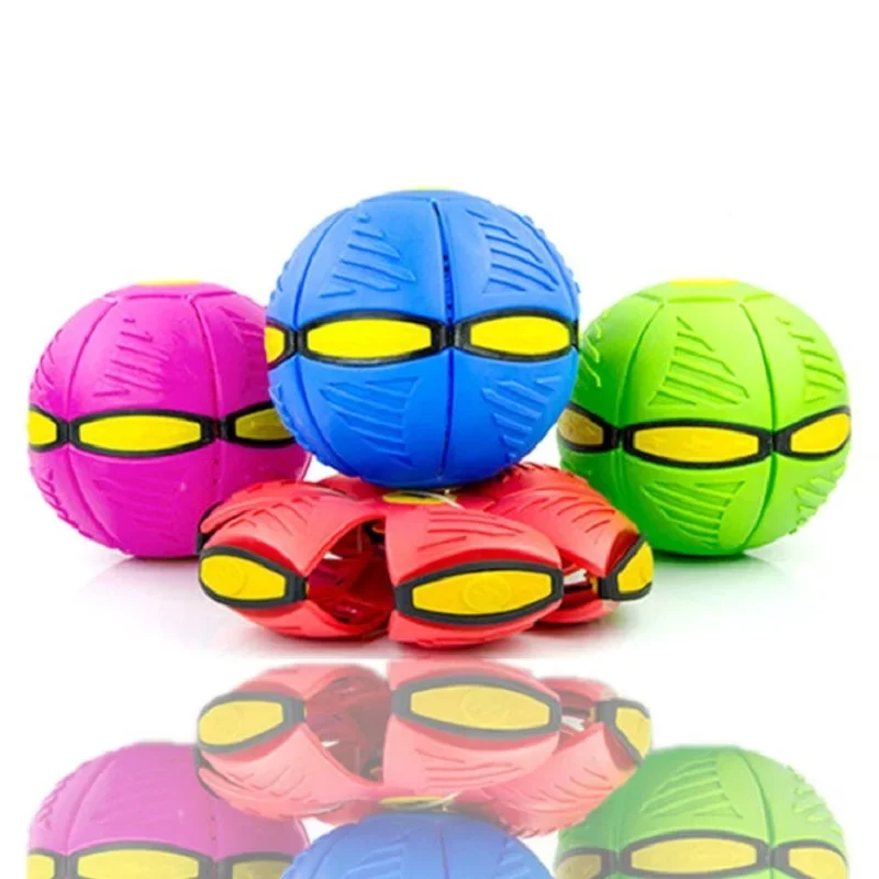 

Flying Saucer Ball Magic Deformation UFO with Led Light Flying Toys Decompression Outdoor Fun Toys for Boys Girls Kids Game Gift